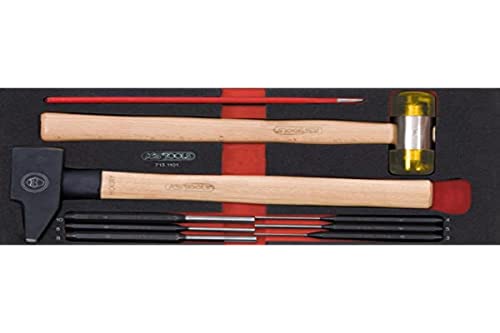 KS Tools 713.1101 Modul von 9 Schlagwerkzeuge Griff Holz von KS Tools