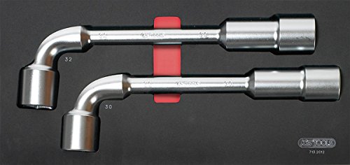 KS Tools 713.2012 Steckschlüsselmodul 6-kant für Werkzeugwagen und Werkbänke, lasergeschnittene Werkzeuge, verrottungsfester Schaumstoff, 2 Stück von KS Tools