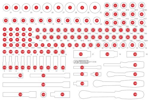 KS Tools 811.0139-97 Leere Schaumstoffeinlage zu 811.0139 von KS Tools