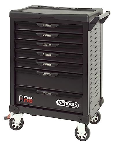 KS TOOLS - 823.0007 - Werkstattwagen One by One schwarz 7 Schubladen - Kippschutz - Zentralverriegelung mit Schloss - 2 Räder mit Bremse - Werkzeugaufbewahrung - Profi Werkzeugkasten KS TOOLS - 823.0007 - Werkstattwagen One by One schwarz 7 Schubladen - Kippschutz - Zentralverriegelung mit Schloss - 2 Räder mit Bremse - Werkzeugaufbewahrung - Profi Werkzeugkasten von KS Tools