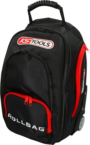 KS Tools SMARTBACKPACK 850.0334 Rucksack Teleskop-Trolley, Schwarz / Rot von KS Tools