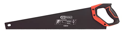 KS Tools 907.2505 Egoinesäge, 550 mm, 3 Schnittwinkel 7TPI, Griff aus Bi-Material, Cope, weiß von KS Tools