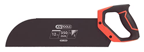 KS Tools 907.2508 Paneelsäge, 350 mm, 2 Schnittwinkel, 12 Tpi, Griff aus 2 Materialien, Weiß von KS Tools