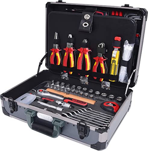 KS Tools 911.0628 1/4" + 1/2“ Elektriker-Werkzeugsatz, 128-tlg. von KS Tools