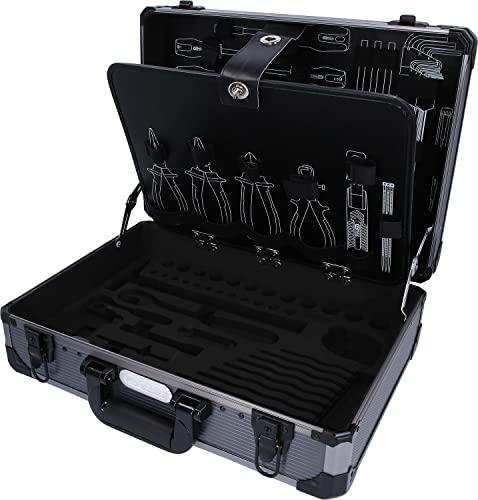 KS Tools 911.0628-99 Aluminium-Leerkoffer (ohne Inhalt) für Elektro-Werkzeug-Satz,128tlg. 1/4"+1/2" [ASIN B076PVBY9Q] von KS Tools