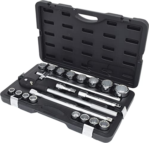 KS Tools 911.0751 3/4 Zoll 12-Kant Steckschlüssel-Satz | inklusive Umschaltknarre, 24-Zahn | matt satiniert | 21-tlg. KS Tools 911.0751 3/4 Zoll 12-Kant Steckschlüssel-Satz | inklusive Umschaltknarre, 24-Zahn | matt satiniert | 21-tlg. von KS Tools