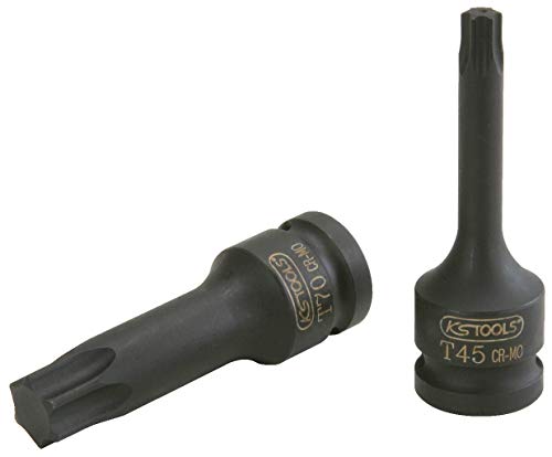 KS Tools 911.0995 1/2' Kraft-Bit-Stecknuss Torx, lang, T20 von BRILLIANT TOOLS