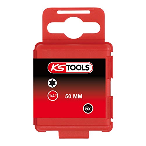 KS Tools 911.3366 1/4" CLASSIC Bit TX, 50mm, T1, 5er Pack von KS Tools