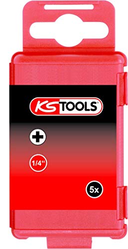 KS Tools 911.8389 1/4 Zoll Bit PH, 75mm, PH00, 5er Pack von BRILLIANT TOOLS