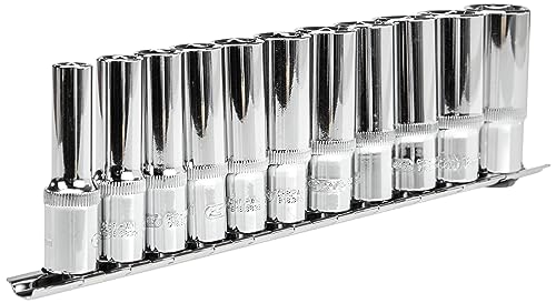 KS Tools 918.0611 3/8" CHROMEplus Sechskant-Stecknuss-Satz, lang, 11-tlg. 8-19mm KS Tools 918.0611 3/8" CHROMEplus Sechskant-Stecknuss-Satz, lang, 11-tlg. 8-19mm von KS Tools