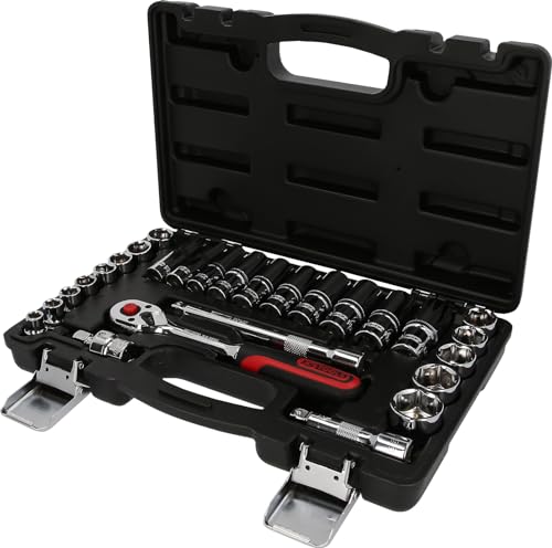 KS Tools 918.0627 3/8 Zoll CHROMEplus Steckschlüssel-Satz | inklusive Umschaltknarre, 72-Zahn | hochglanz verchromt | 27-tlg. KS Tools 918.0627 3/8 Zoll CHROMEplus Steckschlüssel-Satz | inklusive Umschaltknarre, 72-Zahn | hochglanz verchromt | 27-tlg. von KS Tools