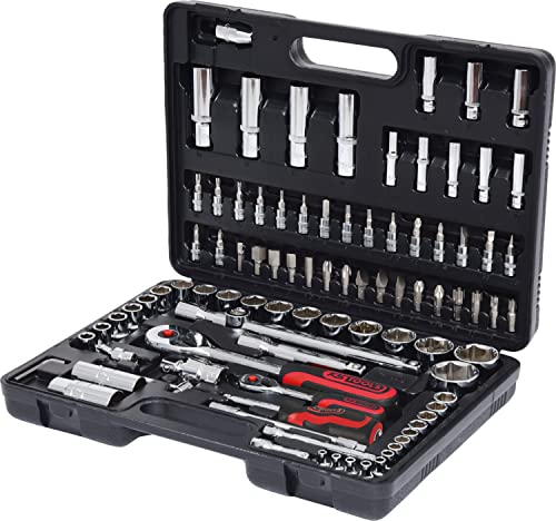KS Tools 918.0694 1/4 Zoll + 1/2 Zoll CHROMEplus Steckschlüssel-Satz | mit 2 Umschaltknarren, 45-Zahn | hochglanz verchromt | 94-tlg. KS Tools 918.0694 1/4 Zoll + 1/2 Zoll CHROMEplus Steckschlüssel-Satz | mit 2 Umschaltknarren, 45-Zahn | hochglanz verchromt | 94-tlg. von KS Tools