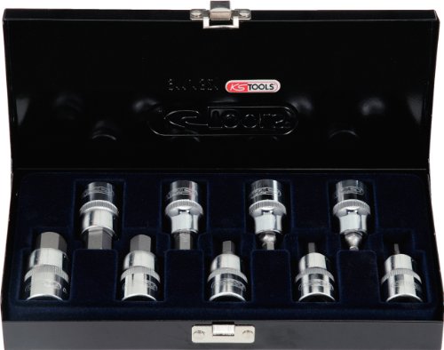 KS Tools 918.1330 1/2" CHROMEplus Bit-Stecknuss-Satz Innensechskant, 9-tlg. 4-17mm,kurz KS Tools 918.1330 1/2" CHROMEplus Bit-Stecknuss-Satz Innensechskant, 9-tlg. 4-17mm,kurz von KS Tools