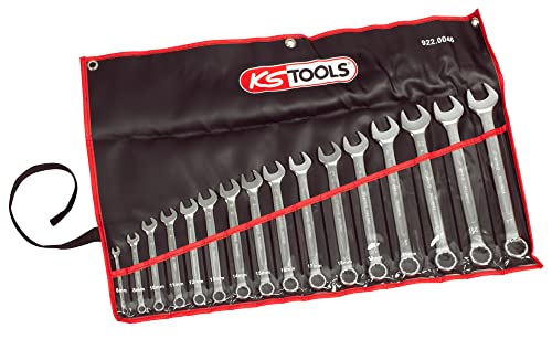 KS TOOLS 922.0046 Set mit 16 Ringmaulschlüsseln, metrisch – im Federmäppchen von KS Tools