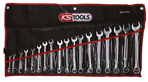 KS Tools 922.0047 metrischer Ringmaulschlüsselsatz in Box von KS Tools