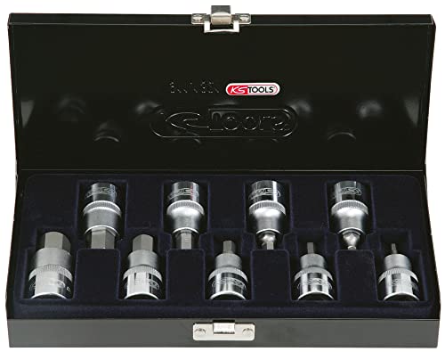 KS Tools 922.1321 Set von 9 Sechskant Schraubendreher Sockets 17 mm 1/2 4 von KS Tools