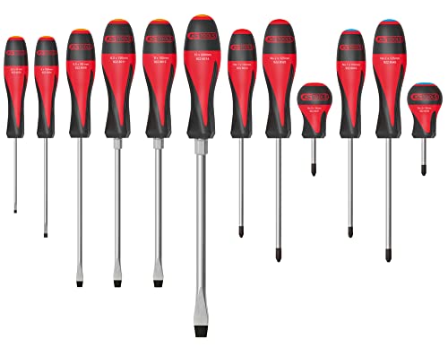 KS Tools - 922.6080-12-teiliges Schraubendreher-Set ULTIMATE - Schlitz, PH, PZ - Ergonomischer Griff aus Tri-Material - Klinge aus gehärtetem Stahl - Chemikalienbeständig - Chrom-Vanadium - KS Tools - 922.6080-12-teiliges Schraubendreher-Set ULTIMATE - Schlitz, PH, PZ - Ergonomischer Griff aus Tri-Material - Klinge aus gehärtetem Stahl - Chemikalienbeständig - Chrom-Vanadium - von KS Tools