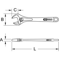 KS Tools BERYLLIUMplus Rollgabelschlüssel von KS Tools