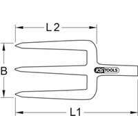 KS Tools BRONZEplus Gabel für Schießbaumwolle von KS Tools