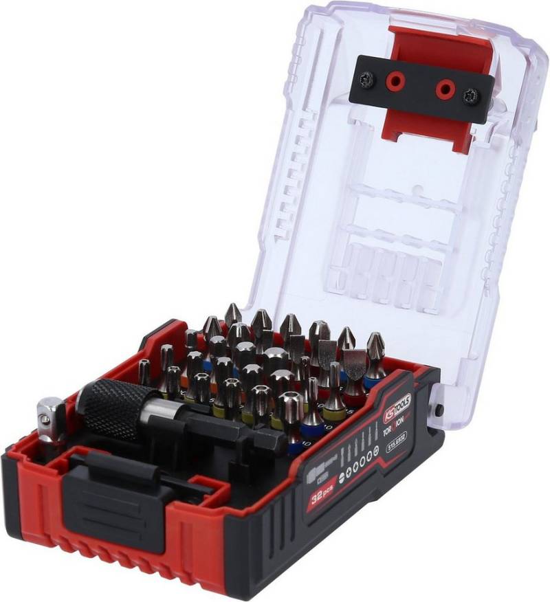KS Tools Bohrer- und Bitset 1/4" TORSIONpower Bit-Satz im eMONSTER-Akku-Design, 32-tlg von KS Tools