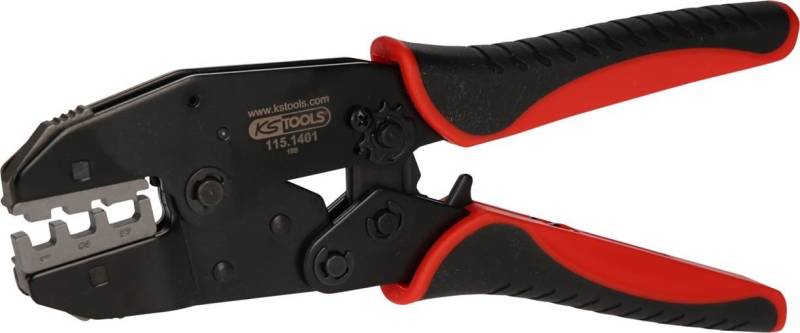 KS Tools Crimpzange KS Tools 115.1485 Crimpzange für isolierte Kabelschuhe und Endverbind von KS Tools