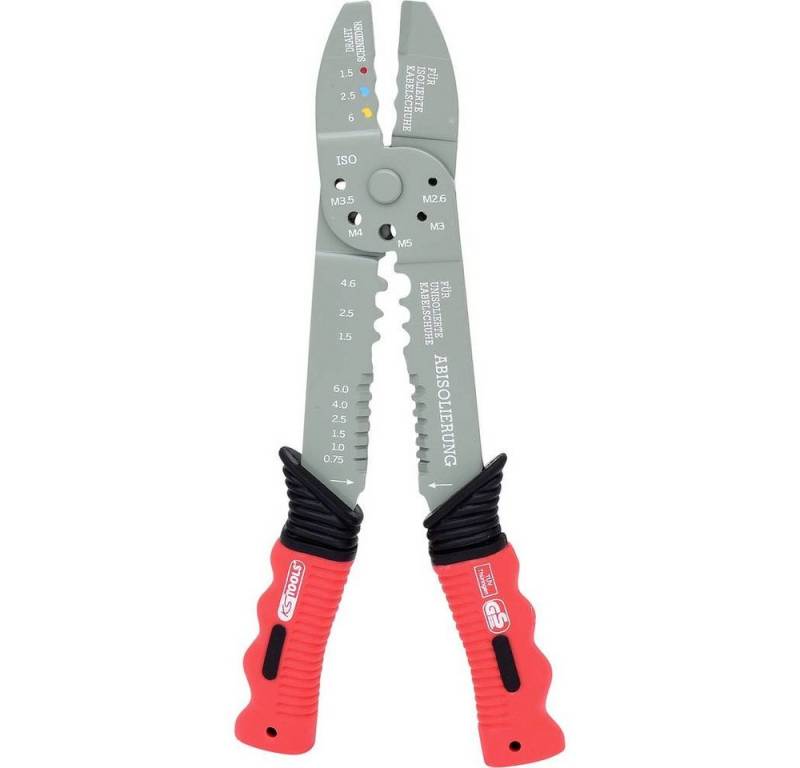 KS Tools Crimpzange Multifunktions-Crimpzange für isolierte und unisolierte 1151231 von KS Tools