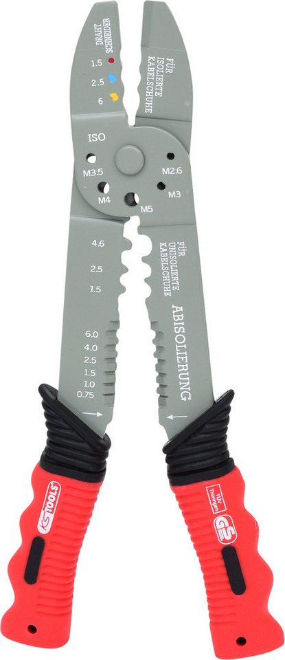 KS Tools Crimpzange Multifunktions-Crimpzange für isolierte und unisolierte Kabelschuhe KS Tools Crimpzange Multifunktions-Crimpzange für isolierte und unisolierte Kabelschuhe von KS Tools