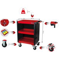 KS Tools ECOline Werkstatt-Servicewagen mit Lochplattenverkleidung KS Tools ECOline Werkstatt-Servicewagen mit Lochplattenverkleidung von KS Tools