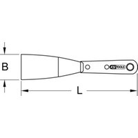 KS Tools EDELSTAHL Spachtel mit Holzgriff von KS Tools