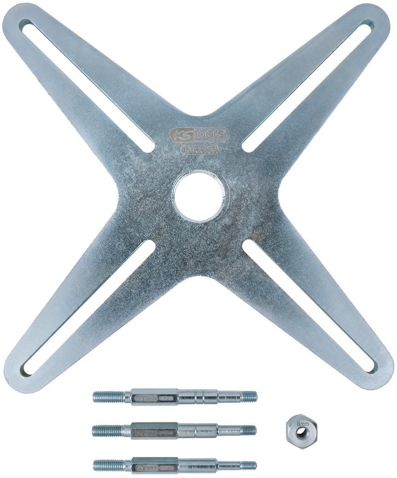 KS Tools Gabel- und Ringschlüssel Ergänzungs-Satz SAC Kupplungswerkzeug (4-Loch Teilung), 5-tlg (150.2 von KS Tools
