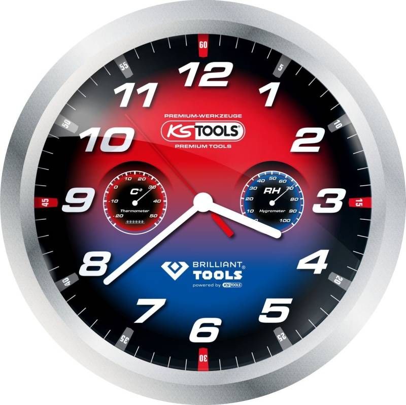 KS Tools Gabel- und Ringschlüssel Wanduhr 2022 (100250) von KS Tools