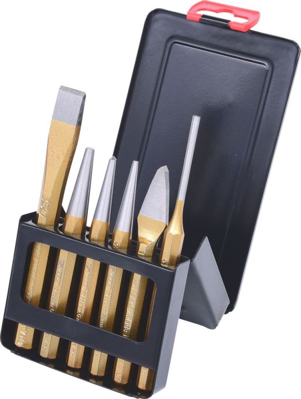 KS Tools Kombi-Werkzeugsatz, 6-tlg in Blechklappkassette - 162.2114 von KS-Tools