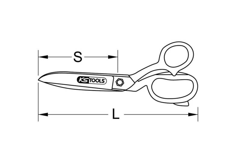 KS Tools Kombischere KS TOOLS Universal-Werkstattschere 250 mm - 118.0077 von KS Tools