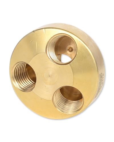 KS Tools Messing Druckluftverteiler 3-fach 1/4" 515.3375 41mm I Druckluft Verbinder Anschluss von 3 Abgangsleitungen 1/4" Innengewinde I Druckluft Zubehör von KS Tools