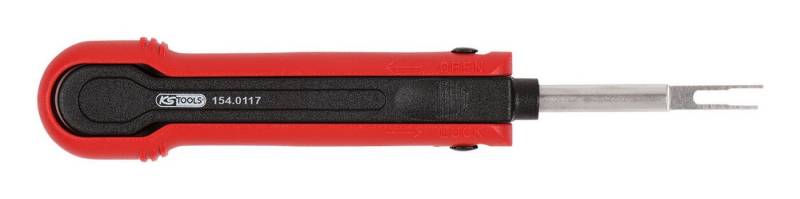 KS Tools Montagewerkzeug, L: 13.8 cm, Kabel-Entriegelungswerkzeug für Flachsteckhülsen 2,8 mm von KS Tools
