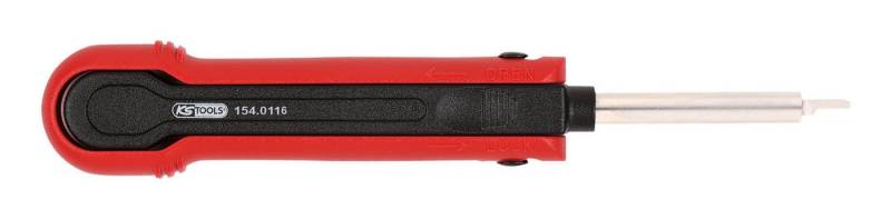 KS Tools Montagewerkzeug, L: 15.1 cm, Kabel-Entriegelungswerkzeug für Flachsteckhülsen 1,2 mm KS Tools Montagewerkzeug, L: 15.1 cm, Kabel-Entriegelungswerkzeug für Flachsteckhülsen 1,2 mm von KS Tools