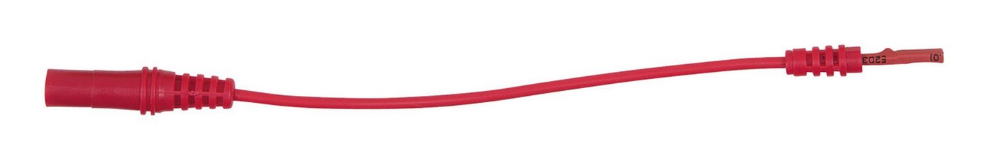 KS Tools Multimeter, 4 mm Eingangsbuchse auf 1,2 mm Prüfadapterbuchse flach (rot) von KS Tools
