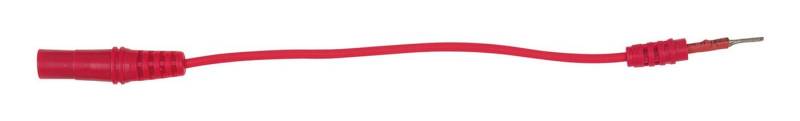 KS Tools Multimeter, 4 mm Eingangsbuchse auf 1,2 mm Prüfadapterstecker flach (rot) von KS Tools