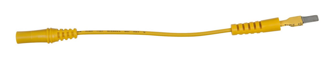 KS Tools Multimeter, 4 mm Eingangsbuchse auf 5 mm Prüfadapterstecker flach (gelb) von KS Tools