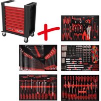 KS Tools Performanceplus Werkstattwagen-Satz P10 mit 262 Werkzeugen für 5 Schubladen KS Tools Performanceplus Werkstattwagen-Satz P10 mit 262 Werkzeugen für 5 Schubladen von KS Tools