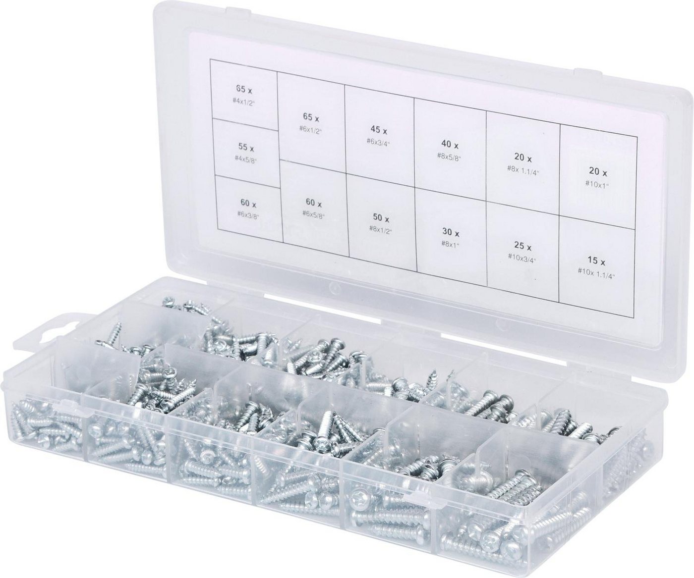 KS Tools Schraube Sortiment Linsenkopf-Blechtreibschrauben, 550-tlg KS Tools Schraube Sortiment Linsenkopf-Blechtreibschrauben, 550-tlg von KS Tools