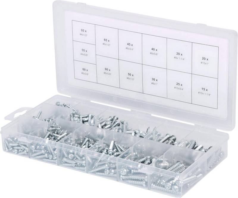 KS Tools Schraube Sortiment Linsenkopf-Blechtreibschrauben, 550-tlg KS Tools Schraube Sortiment Linsenkopf-Blechtreibschrauben, 550-tlg von KS Tools