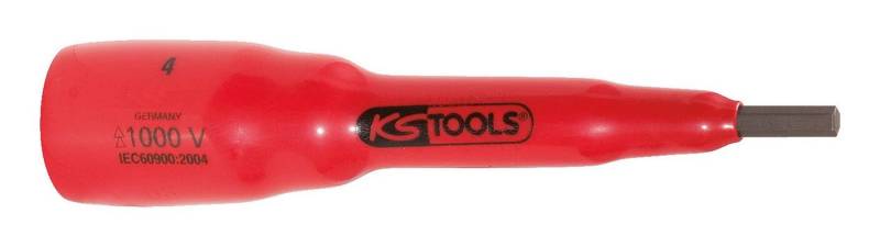 KS Tools Sechskant-Bit, 3/8" Stecknuss m. Schutzisolierung f. Innensechskant-Schrauben, 5 von KS Tools