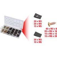 KS Tools Sortiment Karosseriemuttern& Schrauben, 170-teilig von KS Tools
