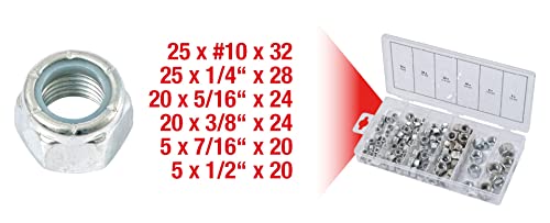 KS Tools 970.0490 Sortiment Muttern, selbstsichernd, UNF, 100-tlg. KS Tools 970.0490 Sortiment Muttern, selbstsichernd, UNF, 100-tlg. von KS Tools