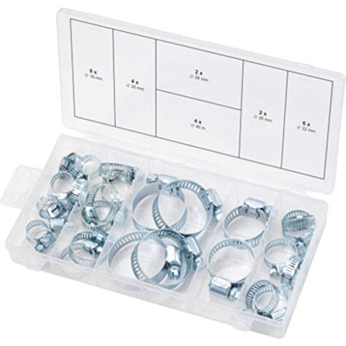 KS Tools 970.0070 Sortiment Schlauchschellen, Ø 16-40mm, 26-tlg. von KS Tools