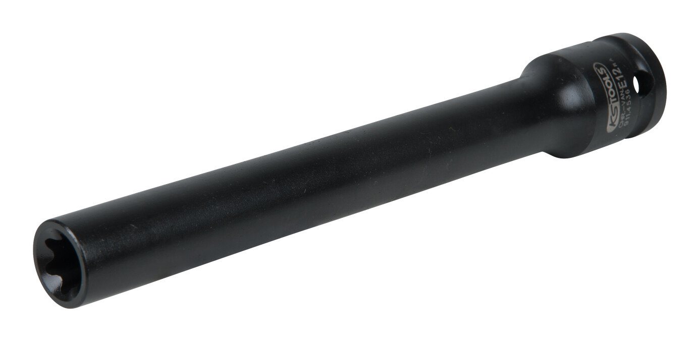 KS Tools Torx-Bit, 1/2" Stecknuss für E-Schrauben, E12, Länge 150 mm, phosphatiert von KS Tools