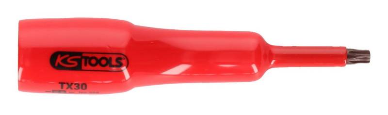 KS Tools Torx-Bit, 1/2" Stecknuss mit Schutzisolierung für Schrauben, T30, lang von KS Tools