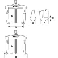 KS Tools Universal-Abzieher 2-armig, umsteckbare Haken KS Tools Universal-Abzieher 2-armig, umsteckbare Haken von KS Tools