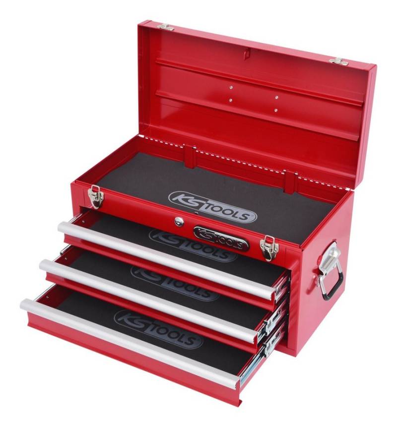 KS Tools Werkzeugbox, Werkzeugtruhe mit 3 Schubladen- L508xH255xB303mm von KS Tools
